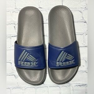 RBX Kids Navy and Gray Logo Slide Size 2Y